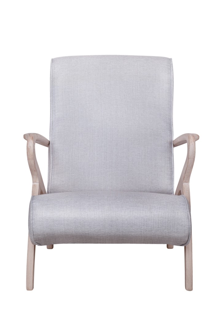 Низкое кресло Fobos light grey Серый