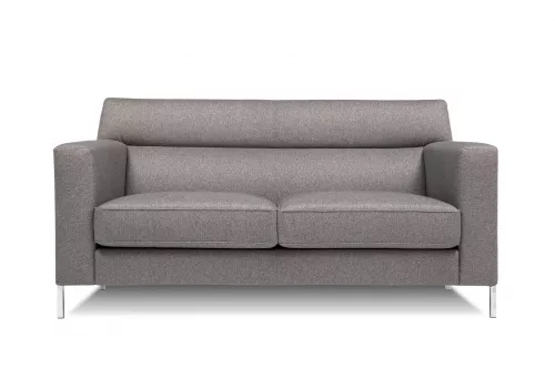 Диван офисный двухместный опоры полированная сталь Эммаус