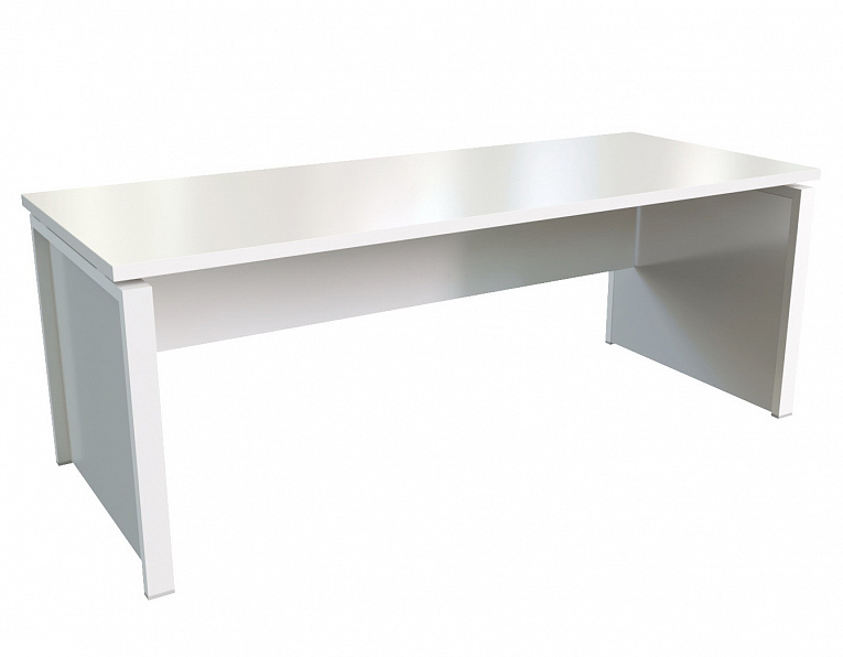 Стол руководителя MULTI-OFFICE СТИЛ ЭВО (Steel evo) 200х80х74 белый
