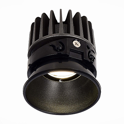 LED модуль Черный LED 1*12W 4000K 960Lm Ra90 36° IP20 D69xH85 220-240V(глянец) St Luce SHIFT / ШИФТ ST851.448.12