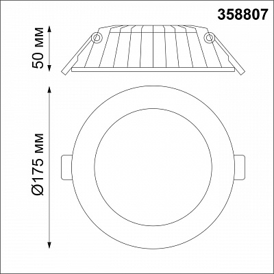 Точечный встраиваемый светильник NOVOTECH GESSO 358807