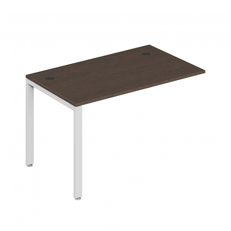 Удлинитель стола 120 Pointex Тренд металл (Trend metal) TDM32230314 темный дуб / белый
