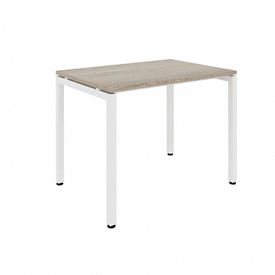 Стол офисный MULTI-OFFICE СТИЛ (Steel) 100х70х76 дуб светлый / белый
