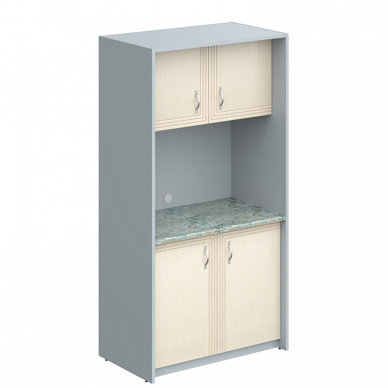 Мини-кухня Skyland SCB 120.2MT Бук Тиара / Металлик