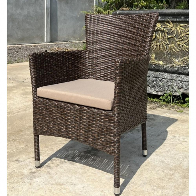 Кресло из ротанга Afina Garden AM-196B Brown Коричневый