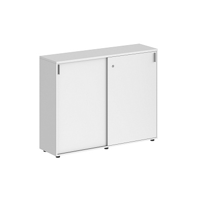 Шкаф купе средний NORDEN Сигма с замком (1638х400х1125) SG.713.WH.WH